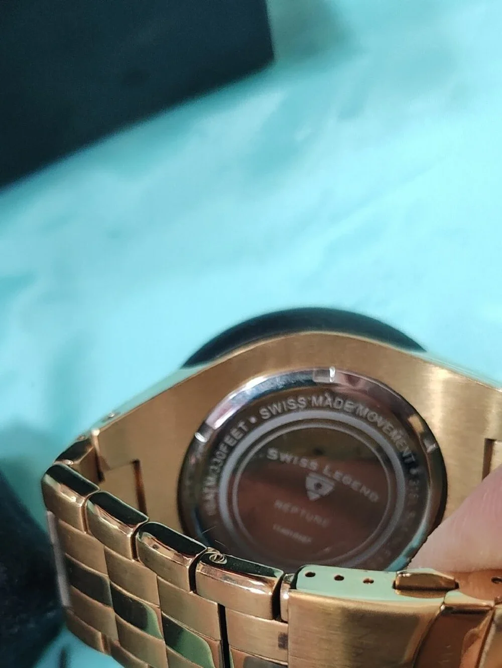 Swiss Legend Gold and Black Men's Dive Watch